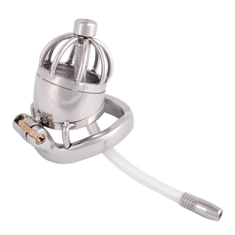 1.57-Inch-40mm-01.jpg Third side view of Medical Grade Stainless Steel Chastity Device