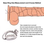 choose method of Metal chastity cage with catheter and anti-off ring lock