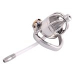 Second Side view of Medical Grade Stainless Steel Chastity Device