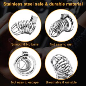 metal ABS chastity cage penis training abstinence angled product view