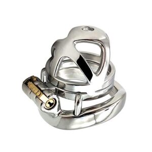 metal chastity cage BDSM ultimate restraint angled product view