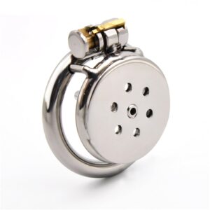 front view of Inverted Metal Chastity Cage
