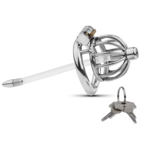 metal silicone chastity cage lock tube accessory kit view