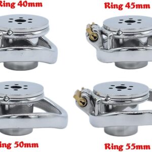 metal chastity cage urethral plug preventing erection feature detail graphic
