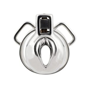 metal chastity cage short sissy vagina shape wearing guide graphic