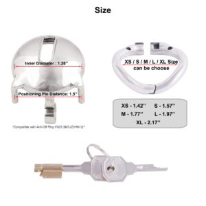 metal chastity cage super short small cock feature detail graphic