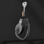 The key is about to be inserted Premium Resin Chastity Cage