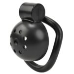 Metal Flat Penis Cage with 5 Rings and Urethral Dilator