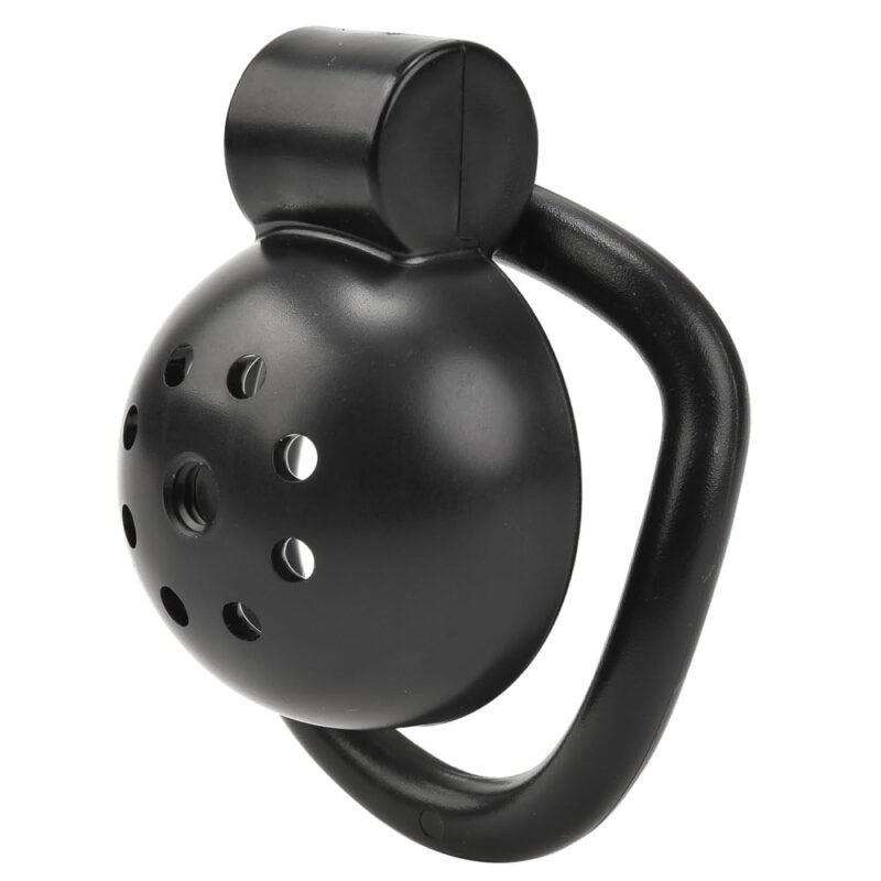 Metal Flat Penis Cage with 5 Rings and Urethral Dilator