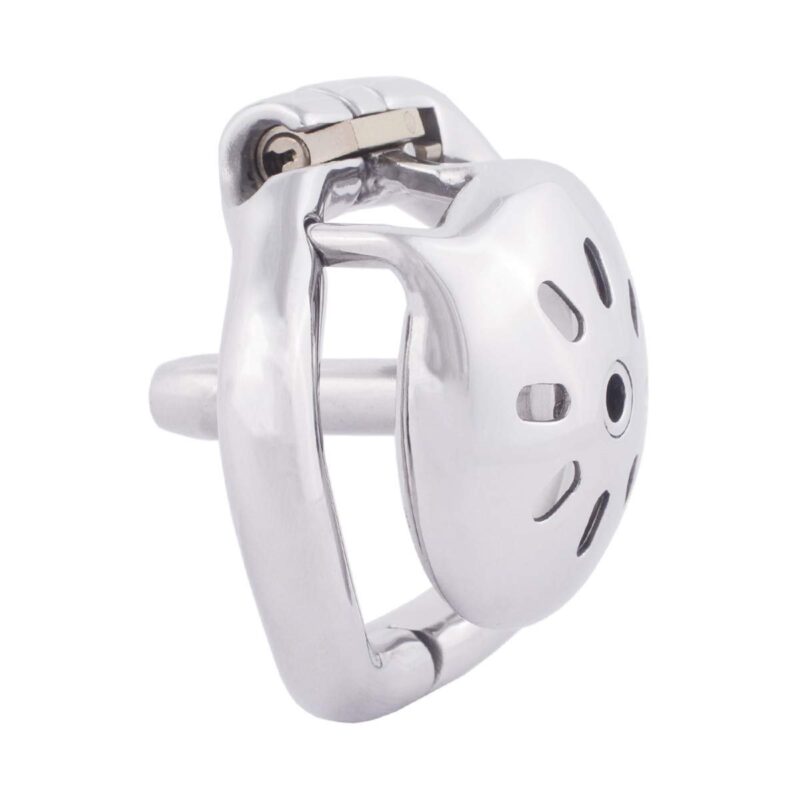 Hinged Ring Metal Cock Cage Short