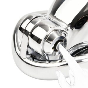 metal chastity cage premium sleek cagedesigned versatility back product view