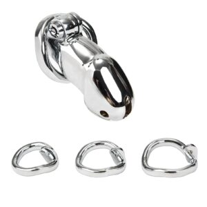 Premium Sleek Metal Chastity Cage