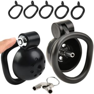 black metal chastity cage flat penis rings urethral accessory kit view