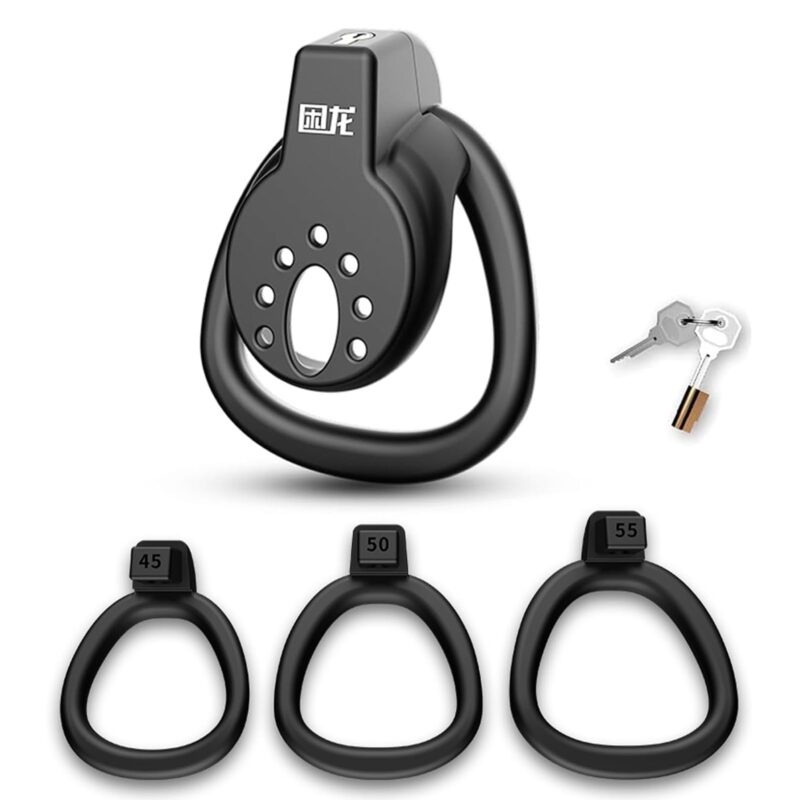 Full parts of Premium Resin Chastity Cage dispaly