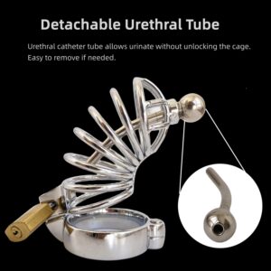 metal chastity cage urethral sounds easy wear accessory kit view