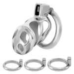 Invisible Chastity Cage with 3 Active Rings Keys