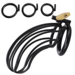Black Metal Cock Cage Sex Toys for Men