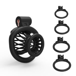 chastity cage 3D negative cockrings wearing guide graphic