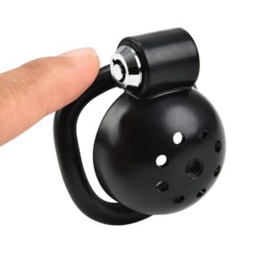 Black Small Cock Cage Penis Exercise