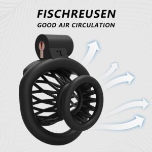 chastity cage 3D negative cockrings control feature graphic