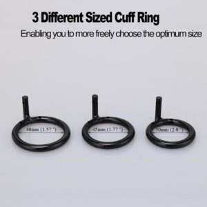 black metal chastity cage cock sex hollowed-out urination angled product view