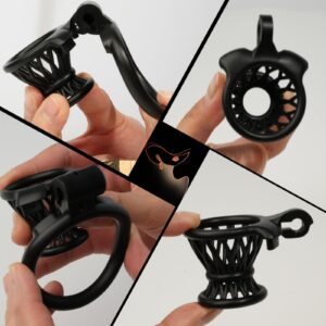 chastity cage 3D negative cockrings feature detail graphic