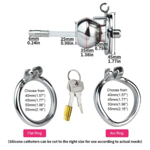 metal chastity cage butterfly design inverted flat angled product view