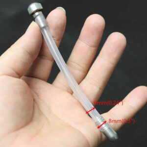 hand holding a part of Extended Long Metal Chastity Cage