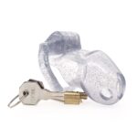 Lightweight Resin Transparent Chastity Cage