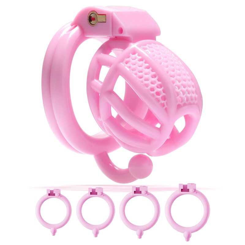 3D Printed Sissy Cock Cage with 4 Hooked Penis Ring 3D Printed Sissy Cock Cage with 4 Hooked Penis Ring
