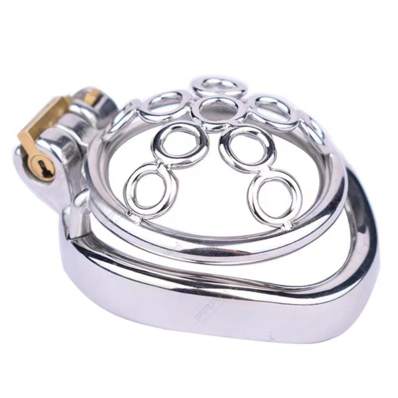 Sissy Metal Welded Circle Chastity Cage Sissy Metal Welded Circle Chastity Cage