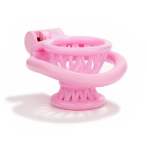 3D Negative Chastity Cage with 4 Cockrings