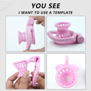 chastity cage 3D negative cockrings accessory kit view