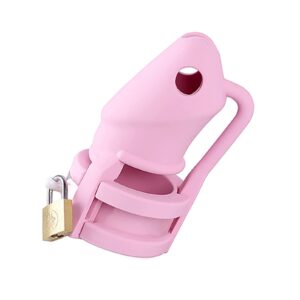 Silicone Chastity Cage with 3 Cock Rings