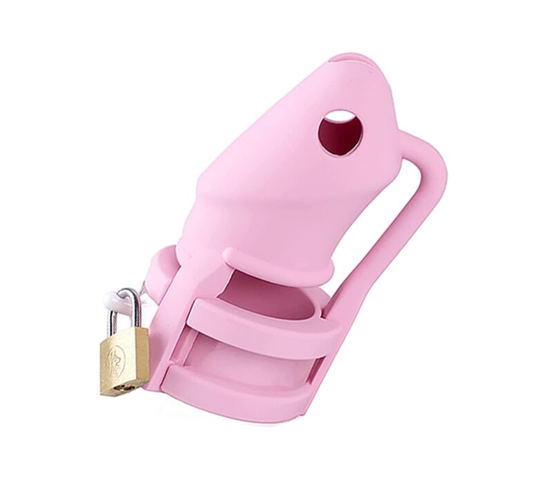 Silicone Chastity Cage with 3 Cock Rings