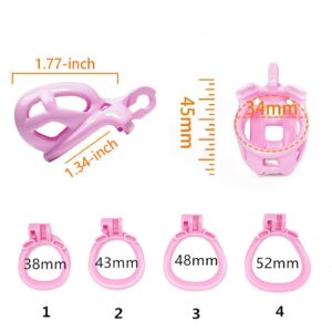 pink chastity cage upgrade sissy BDSM back product view