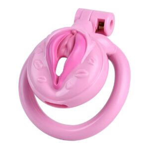 pink chastity cage negative sissy rings accessory kit view