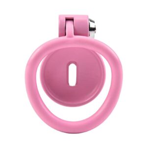 pink chastity cage inverted sissy erection denial wearing guide graphic