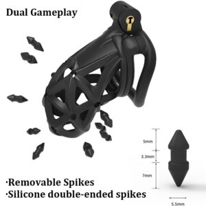 chastity cage 3D spikes detail close-up