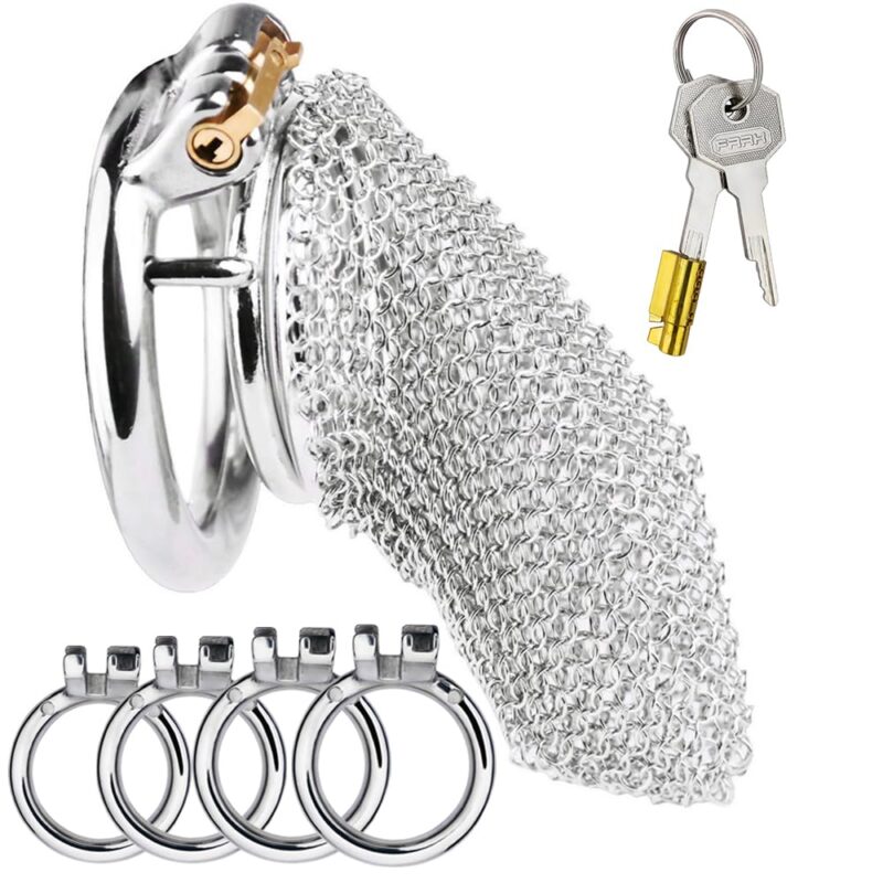 Metal Net Chain Chastity Device for Men