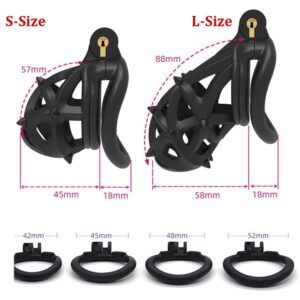 chastity cage 3D spikes back product view