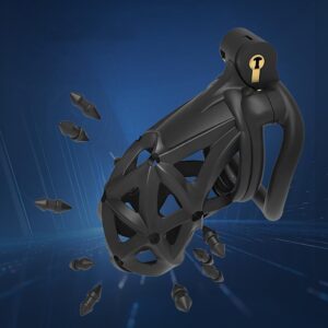 chastity cage 3D spikes feature detail graphic