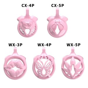pink resin chastity cage butterfly sissy vagina accessory kit view