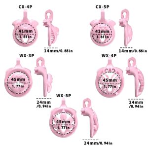 pink resin chastity cage butterfly sissy vagina wearing guide graphic