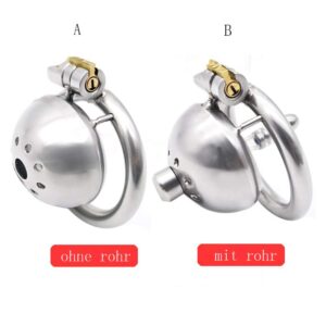 metal chastity cage small size BDSM enthusiasts accessory kit view
