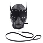 Removable Dog Hood for Fetish Petplay & Slave Bondage Fantasy