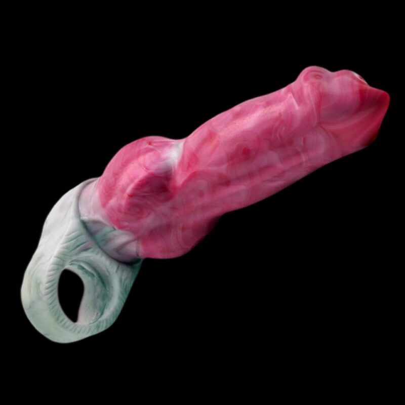 Knoted Dog Dildo Sleeve for Animal Roleplay & G-Spot Enhancement