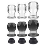 Transparent Hollow Butt Plug Set (S?CL) for Anal Training & Control