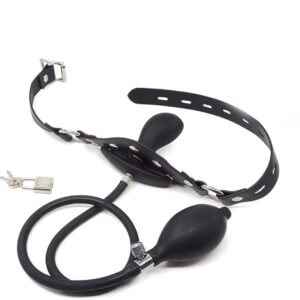 Inflatable Mouth Gag with Strap for Bondage Teasing & Obedience