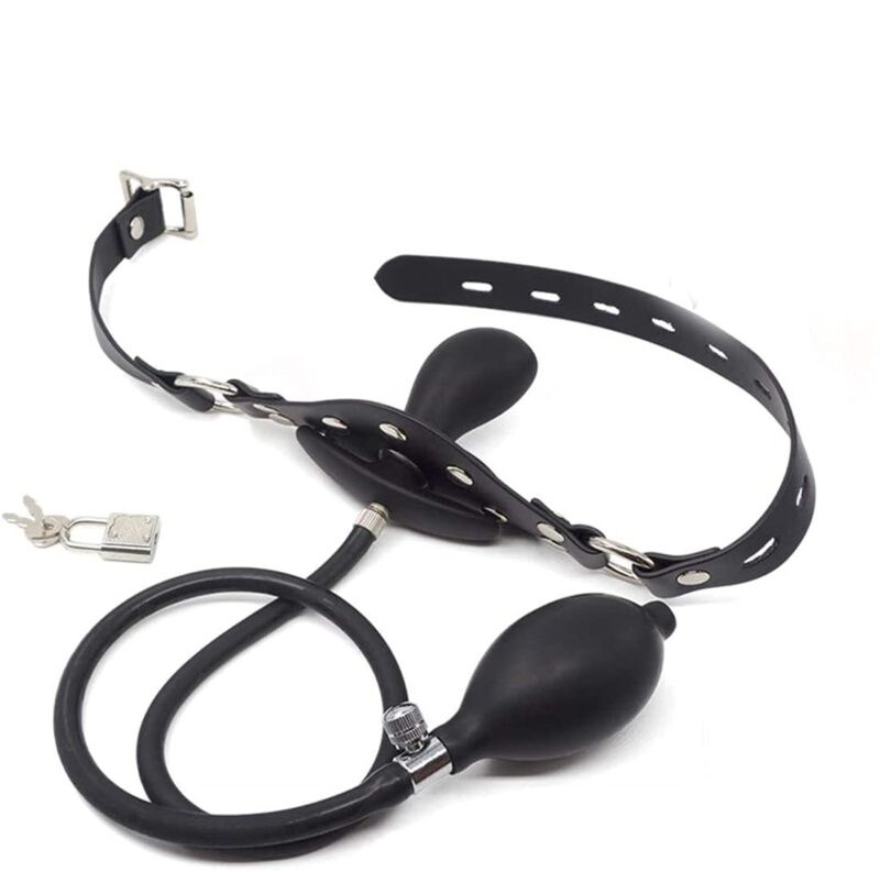 Inflatable Mouth Gag with Strap for Bondage Teasing & Obedience